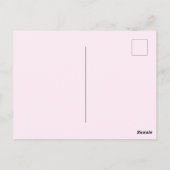 Verjaardagskaart cute eenhoorn roze briefkaart (Achterkant)