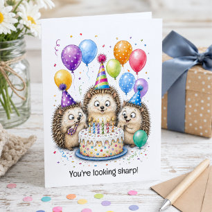 Verjaardagskaart Cute Hedgehog You're Looking Shar Kaart