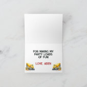 Verjaardagskaart dank je wel Constructie Bedankkaart (Binnen)