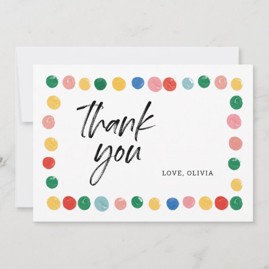 Verjaardagskaart Dankjewel Kaarten Moderne Kunst (Voorkant)