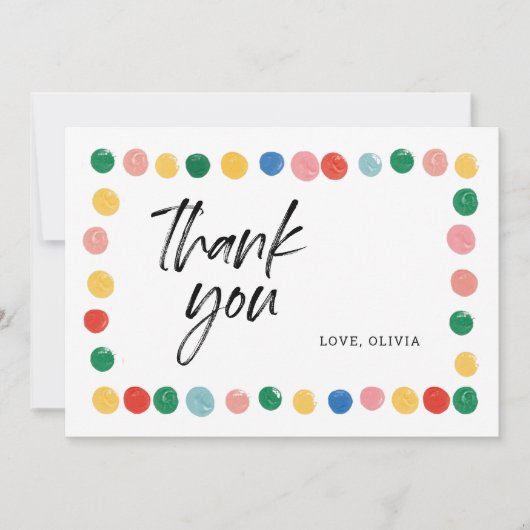 Verjaardagskaart Dankkaart Moderner Kunst Bedankkaart (Voorkant)