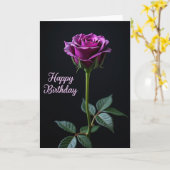 Verjaardagskaart Dark Bloom Kaart (Gele Bloem)