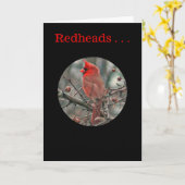 verjaardagskaart, "DE REDHEADS ZIJN UNIQUE EN SPEC Kaart (Gele Bloem)