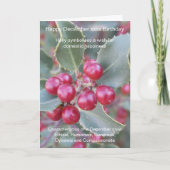 Verjaardagskaart December Kaart (Voorkant)