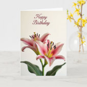 Verjaardagskaart Delicate Bloom Kaart (Gele Bloem)