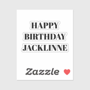 Verjaardagskaart die je in alle contexten kan gebr sticker