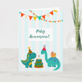 Verjaardagskaart Dinosaurus Kaart (Voorkant)
