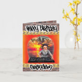 Verjaardagskaart DJ Kaart (Gele Bloem)