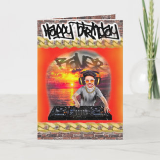 Verjaardagskaart DJ Kaart