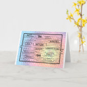 Verjaardagskaart / doolhof voor Emily (aanpasbaar! Kaart (Gele Bloem)