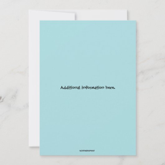 Verjaardagskaart Editable Golfbaan Kaart (Achterkant)