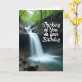 Verjaardagskaart Emerald Waterval Kaart (Gele Bloem)