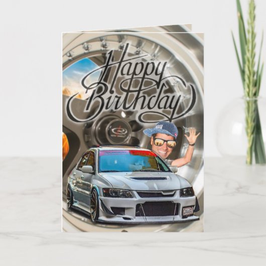 Verjaardagskaart evo kaart (Voorkant)