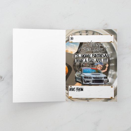 Verjaardagskaart evo kaart (Binnen)