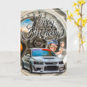 Verjaardagskaart evo kaart (Gele Bloem)