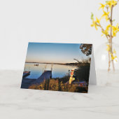 Verjaardagskaart "Fall Upon Green Lake" Kaart (Gele Bloem)