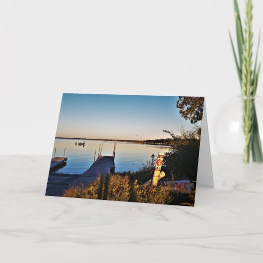 Verjaardagskaart "Fall Upon Green Lake" Kaart (Voorkant)