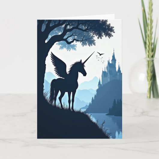 Verjaardagskaart Fantasy Paard Kaart (Voorkant)