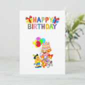 verjaardagskaart feestdagenkaart (Staand voorkant)