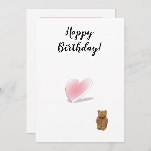 Verjaardagskaart! Feestdagenkaart (Voorkant / Achterkant)