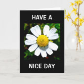 Verjaardagskaart 'Fijne Dag' Kaart (Gele Bloem)