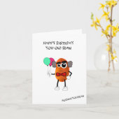 Verjaardagskaart - Fijne verjaardag je oude Bean Kaart (Gele Bloem)