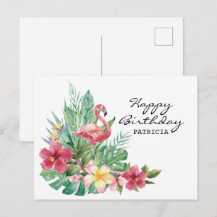 Verjaardagskaart Flamingo Briefkaart
