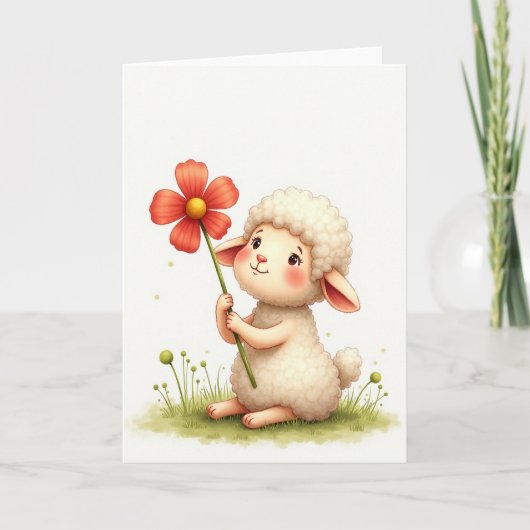 Verjaardagskaart Fluffy Creature Kaart (Voorkant)