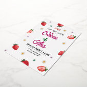 verjaardagskaart folie uitnodiging (Gedraaid)