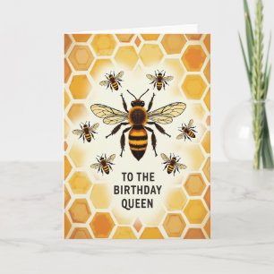 Verjaardagskaart Fuzzy Bee Kaart