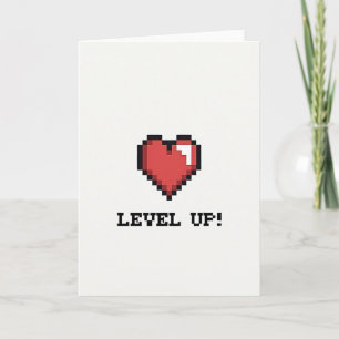 Verjaardagskaart Gamer Level Up Kaart