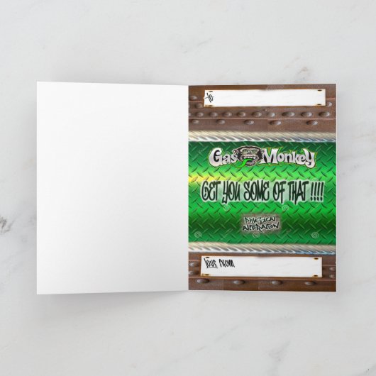 Verjaardagskaart gasaap kaart (Binnen)