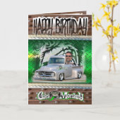 Verjaardagskaart gasaap kaart (Gele Bloem)