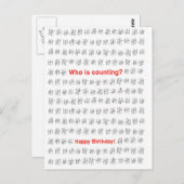 Verjaardagskaart, Gefeliciteerd met je verjaardag. Briefkaart (Voorkant / Achterkant)