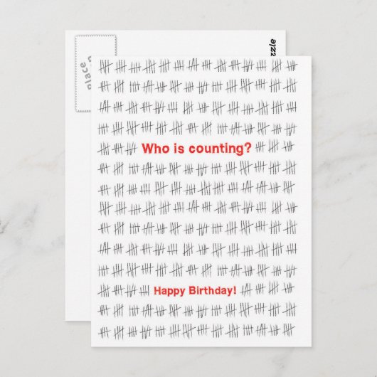 Verjaardagskaart, Gefeliciteerd met je verjaardag. Briefkaart (Voorkant / Achterkant)