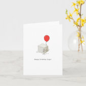 Verjaardagskaart, gelukkige verjaardagssuiker, woo kaart (Gele Bloem)