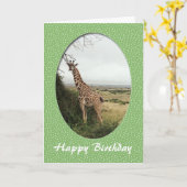 verjaardagskaart girafe kaart (Gele Bloem)