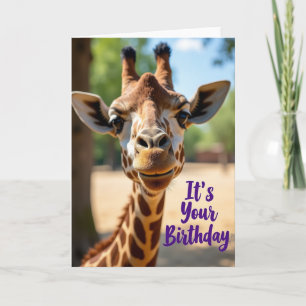 Verjaardagskaart Giraffe Sweet Kaart