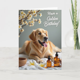 Verjaardagskaart Gouden Hond Kaart