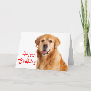 Verjaardagskaart Gouden Retriever Puppy Hond Kaart