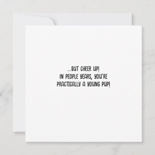 Verjaardagskaart Grappige verjaardagskaart voor op Kaart (Achterkant)