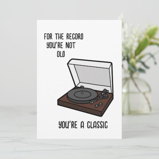 Verjaardagskaart Grappige verjaardagskaart voor op Kaart (Staand voorkant)