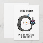 Verjaardagskaart Grappige verjaardagskaart voor op Kaart (Voorkant / Achterkant)