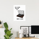 Verjaardagskaart Grappige verjaardagskaart voor op Poster (Thuiskantoor)