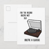 Verjaardagskaart Grappige verjaardagskaart voor op Uitnodiging Briefkaart (Voorkant / Achterkant)