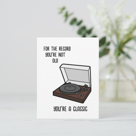 Verjaardagskaart Grappige verjaardagskaart voor op Uitnodiging Briefkaart (Staand voorkant)