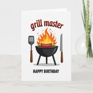 Verjaardagskaart Grill Master Kaart