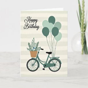 Verjaardagskaart Groene Fiets Kaart