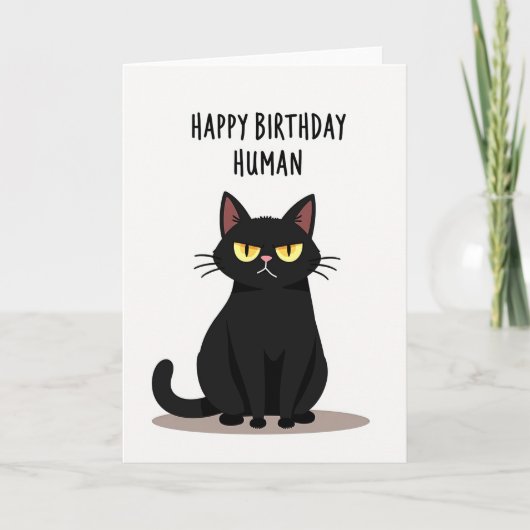 Verjaardagskaart Grumpy Cat Kaart (Voorkant)
