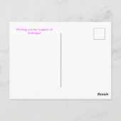 Verjaardagskaart Happy Birthday Tied with a Bow Briefkaart (Achterkant)